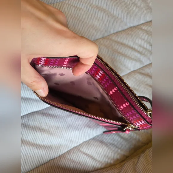 Kate Spade Red and Pink Women's Wrist Wallet - Picture 3 of 4